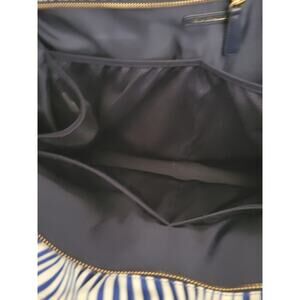 Vera Bradley Ella Tote Streeterville Blue and White Wavy Stripe Bag Tote Large